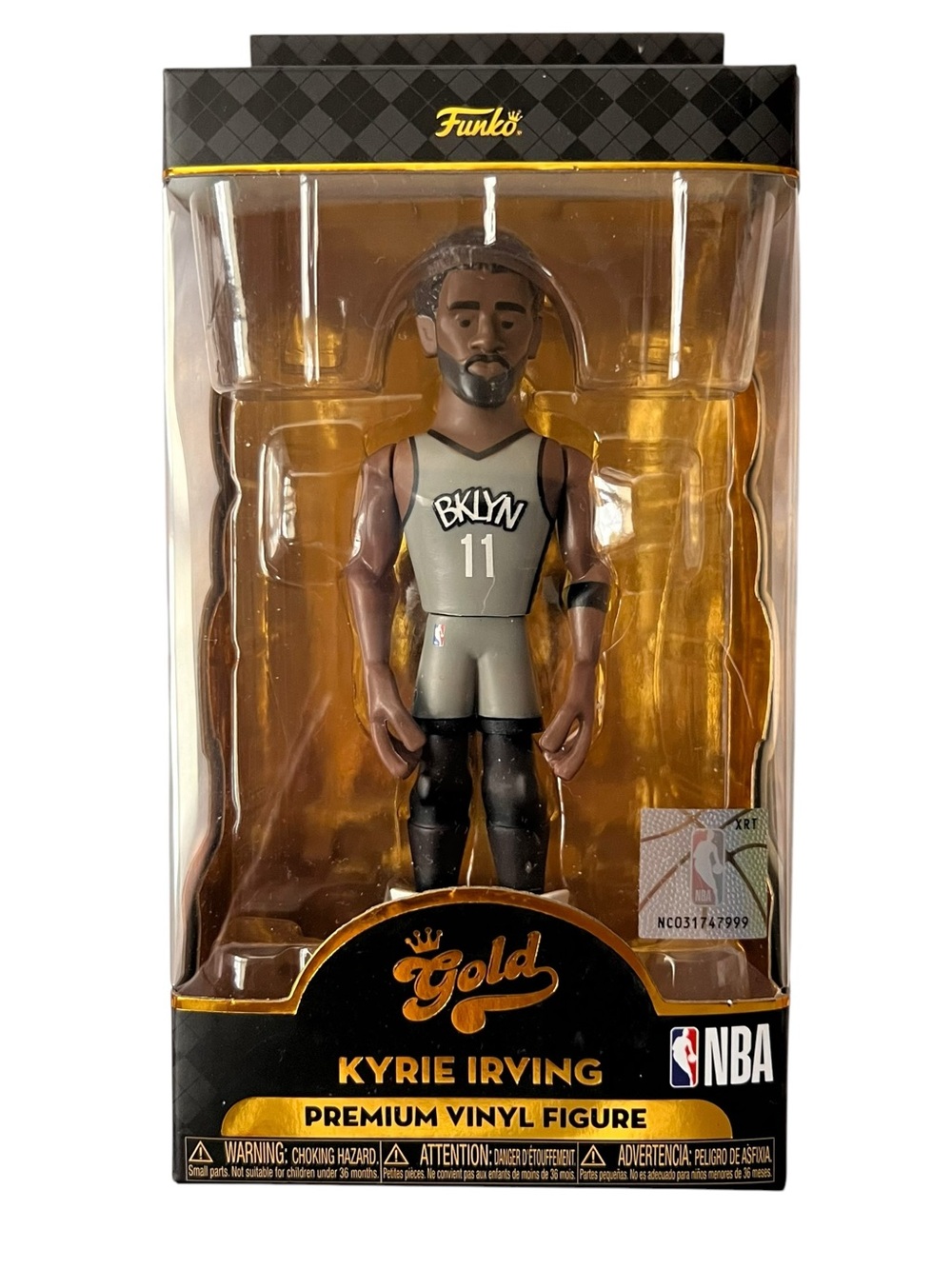 Funko Gold 5” NBA Kyrie Irving Premium Vinyl Figure Brooklyn Nets #11 NIB